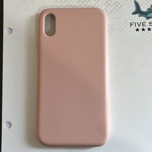 pink silicone iphone xr case